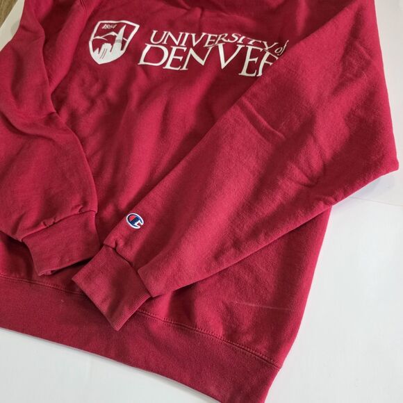 Vintage University of Denver Champion Sweatshirt Mens sz  M Red - Picture 7 of 10